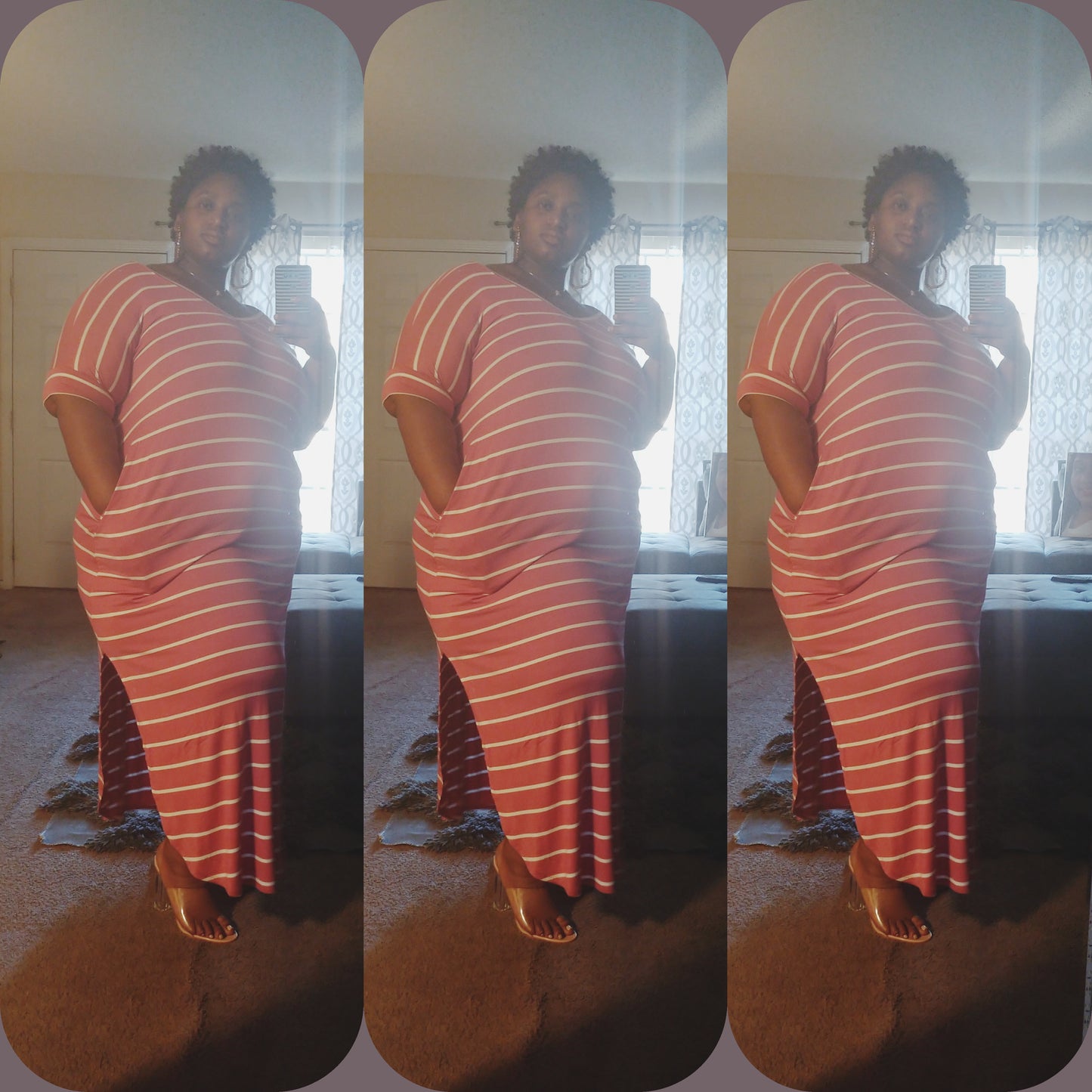 Berry Stripped Maxi