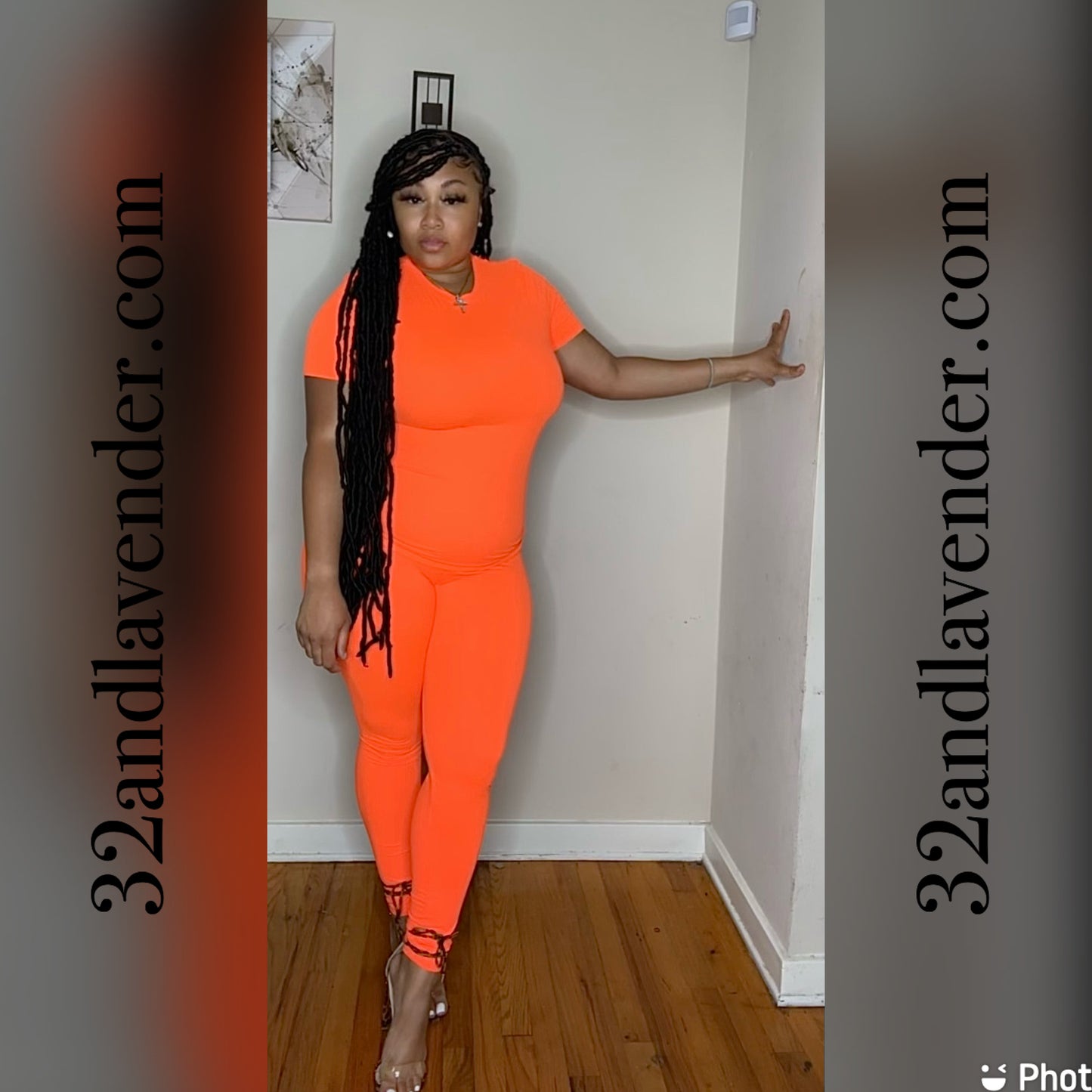 Never Basic Matching Set: Neon Orange