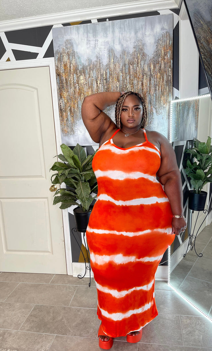 Tye-Dye Maxi Orange Peel