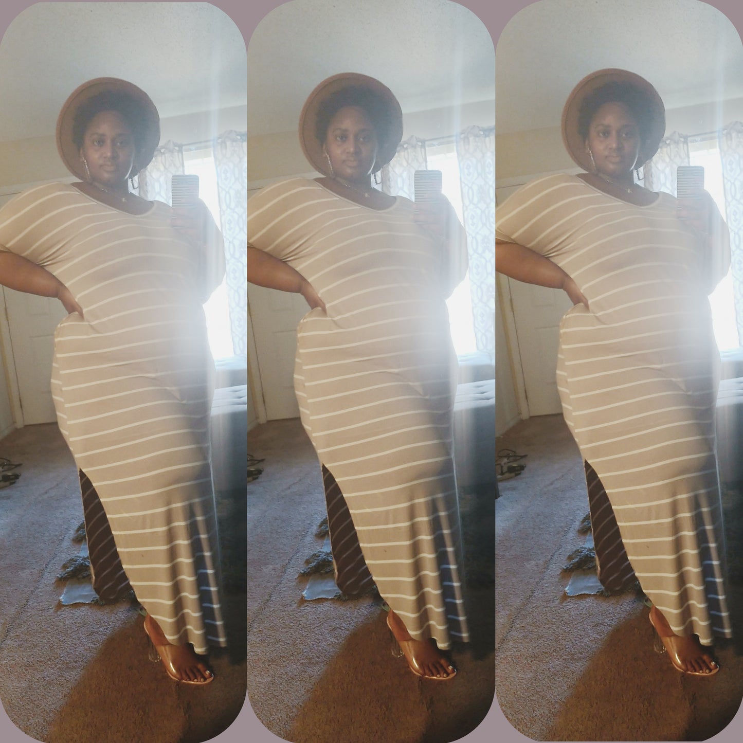Mocha Stripped Maxi