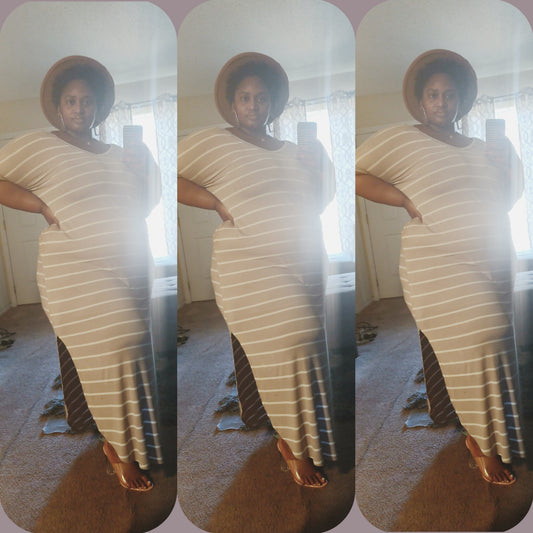 Mocha Stripped Maxi