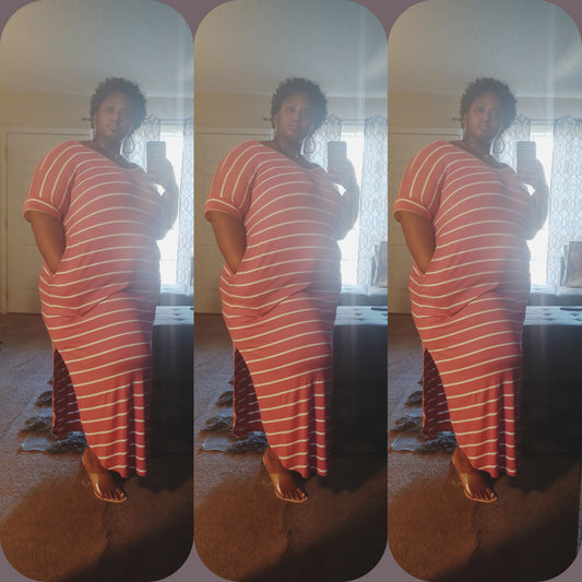 Berry Stripped Maxi