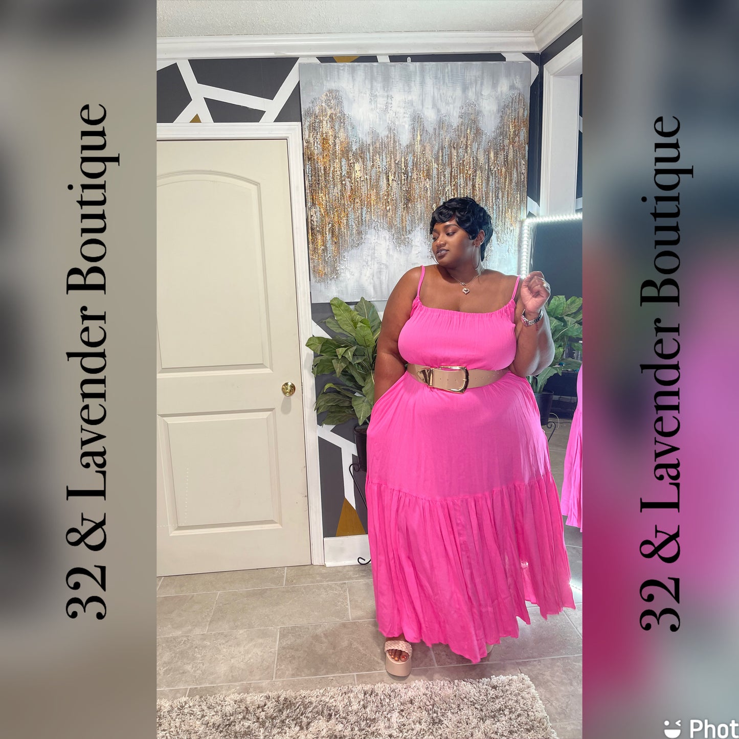 Pink Sundress Maxi