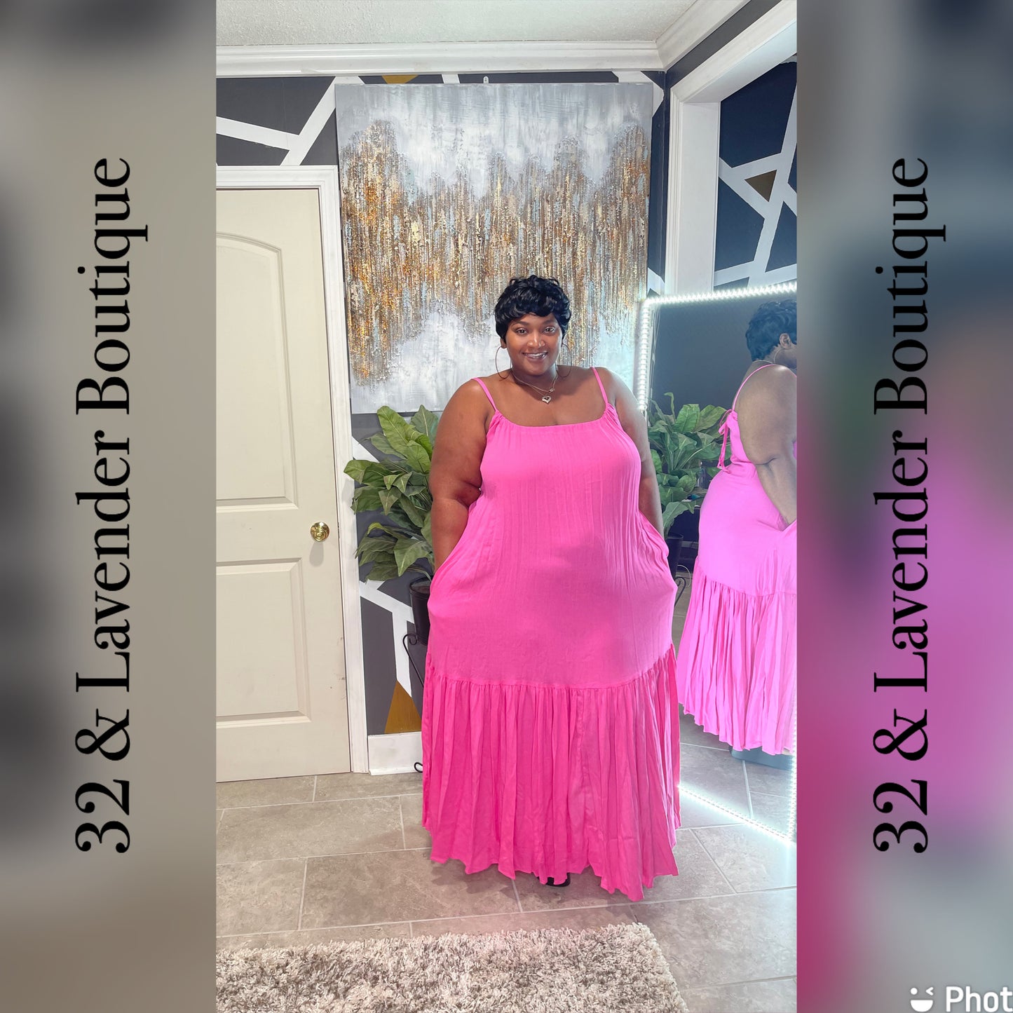 Pink Sundress Maxi