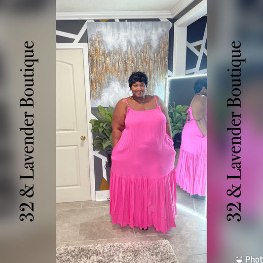 Pink Sundress Maxi