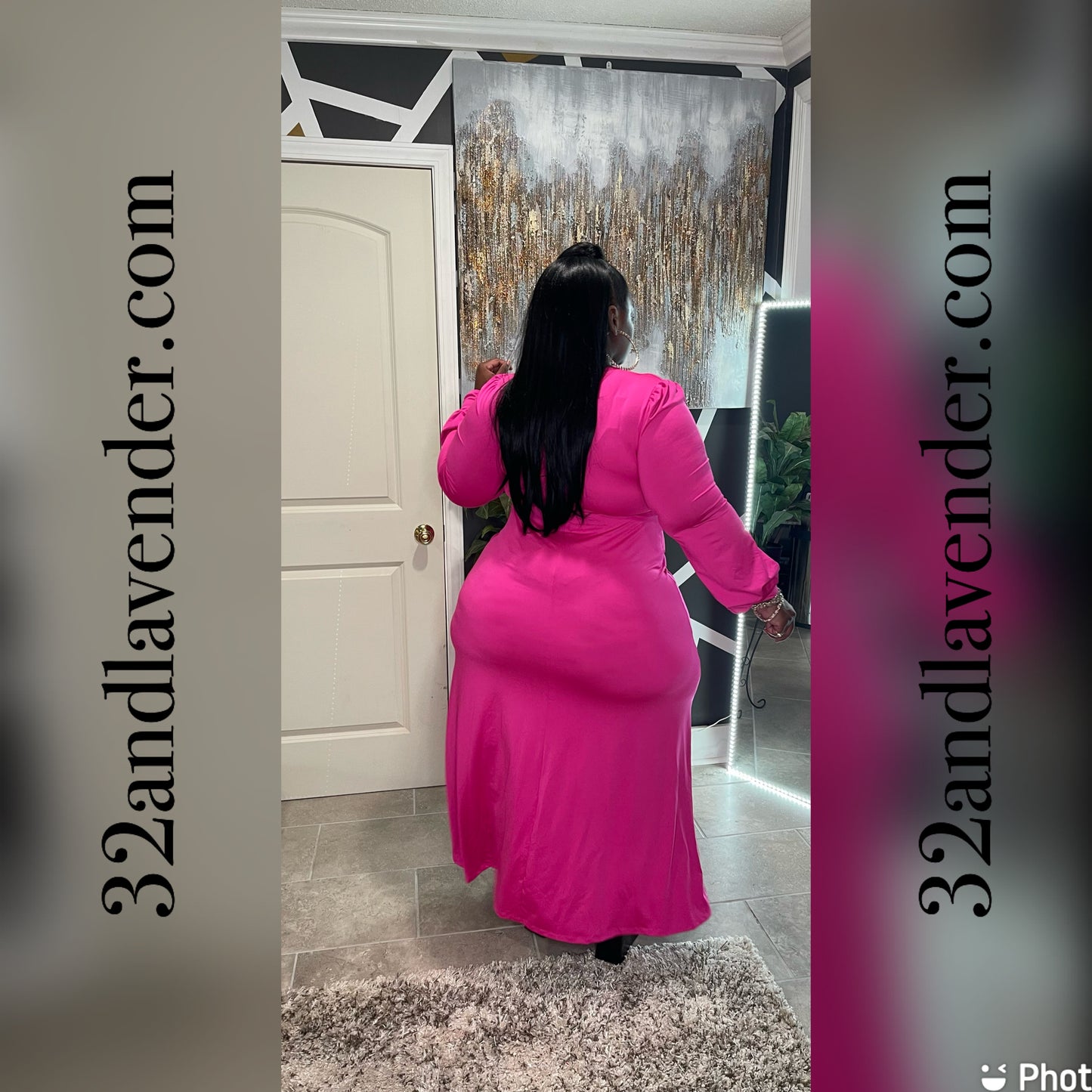 Flaunt It Dress Fuchsia