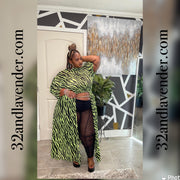 Lime Zebra Body Top