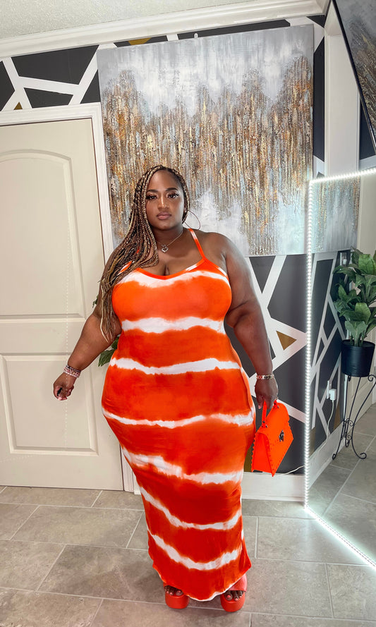 Tye-Dye Maxi Orange Peel