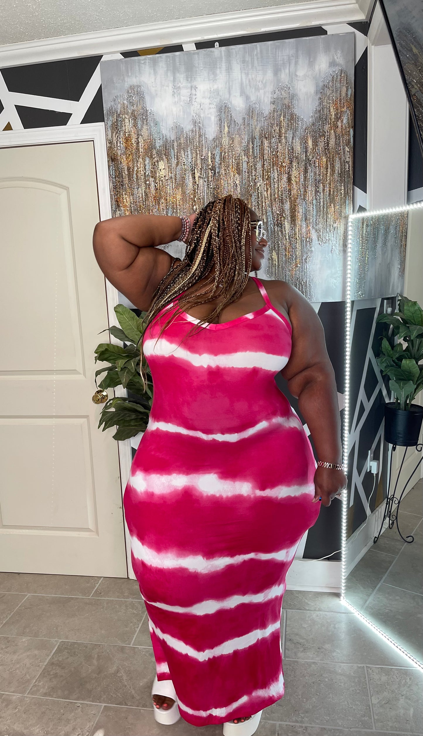 Tye-Dye Maxi Fuchsia