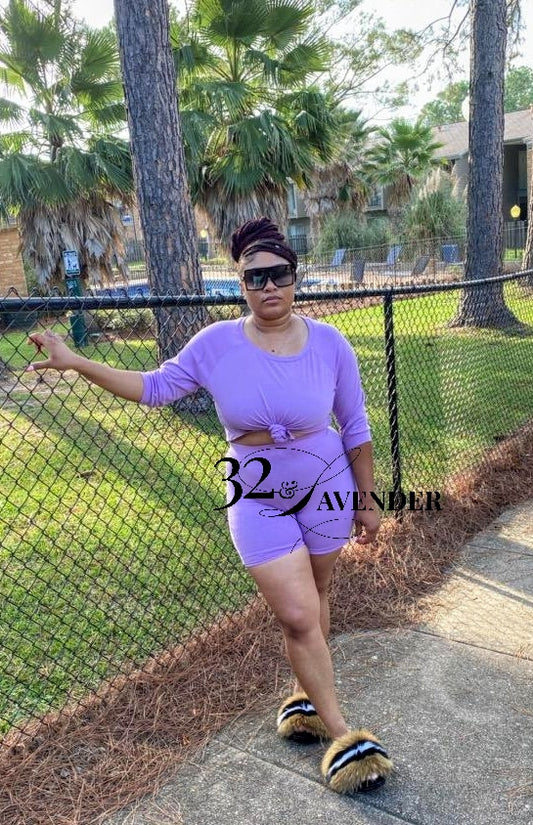 Lavender biker set