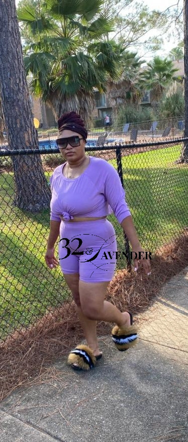 Lavender biker set