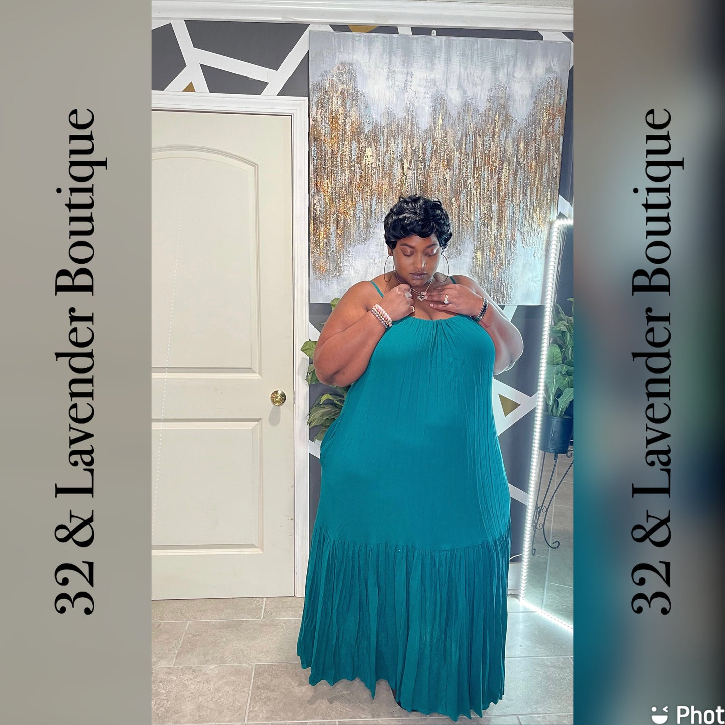 Forest Green Sundress Maxi