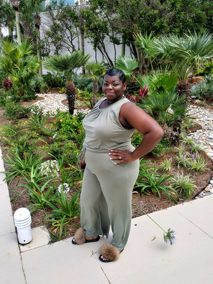 And.. she’s ready! Jumpsuit