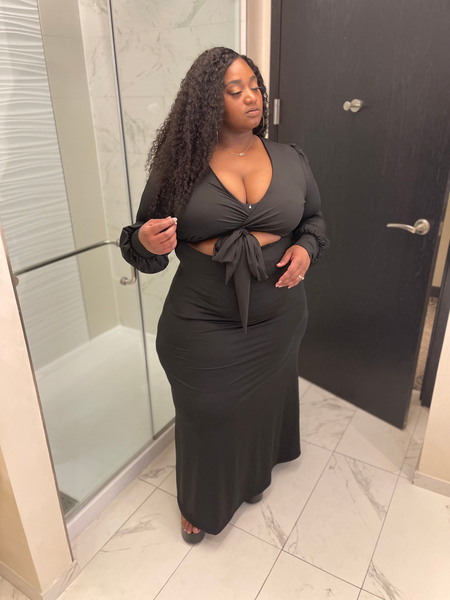 Flaunt It Dress Black