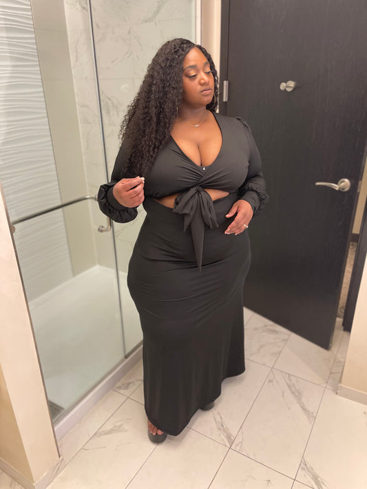 Flaunt It Dress Black