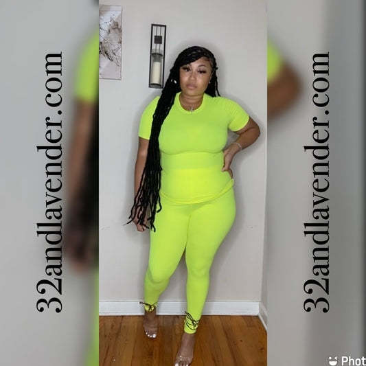 Never Basic Matching Set: Neon Yella