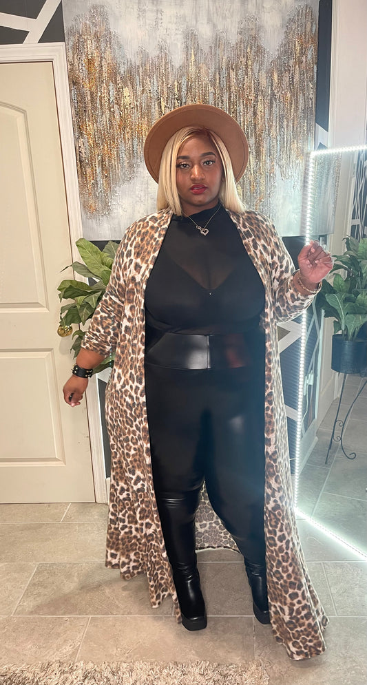 Leopard Glam Duster
