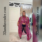 Pink Zebra Body Top