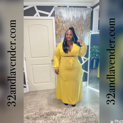Flaunt It Dress Mustard Yellow