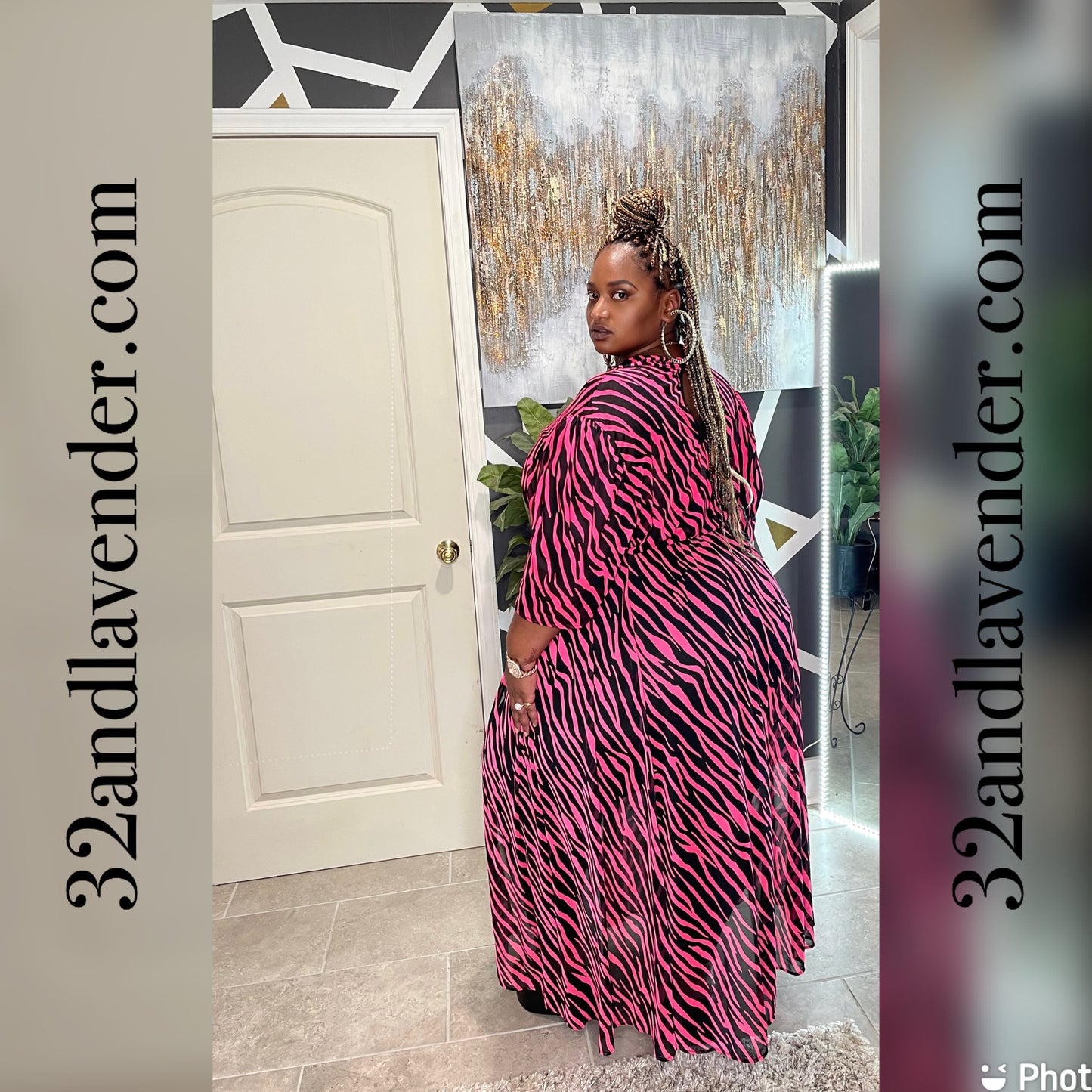 Pink Zebra Body Top