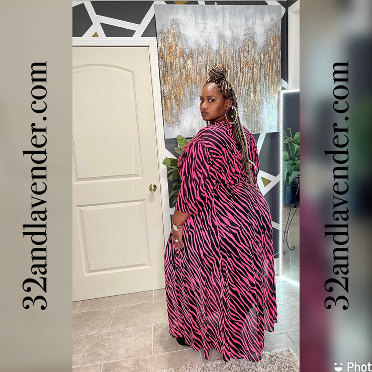 Pink Zebra Body Top