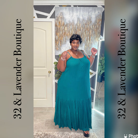 Forest Green Sundress Maxi