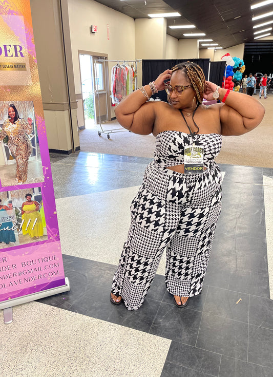 Houndstooth 2 piece set