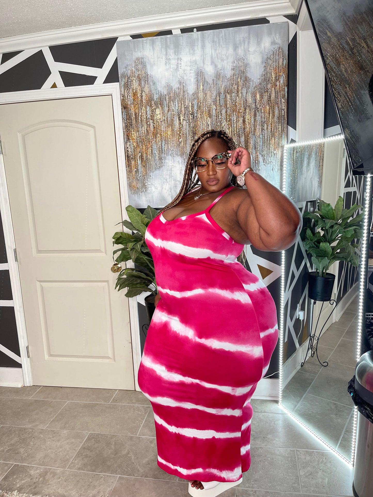 Tye-Dye Maxi Fuchsia