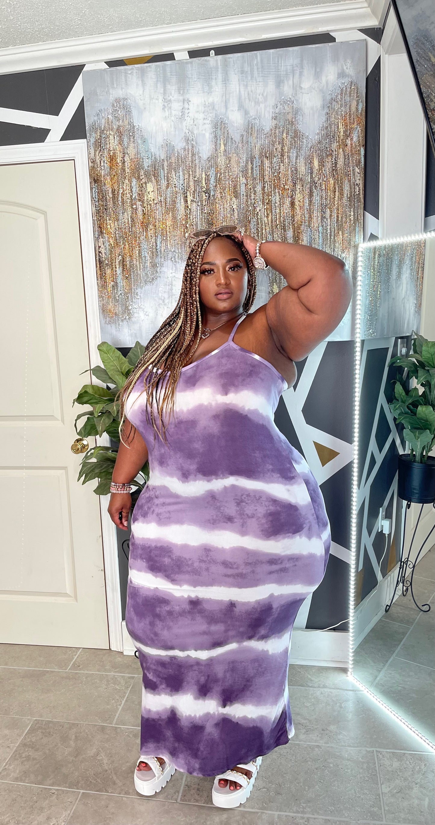 Tye-Dye Maxi Purple